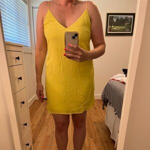 Aritzia dress yellow